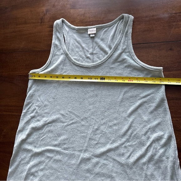 A New Day Green Racerback Terry Dress Tank Sleeveless Beach Coverup Swim L - Picture 7 of 10